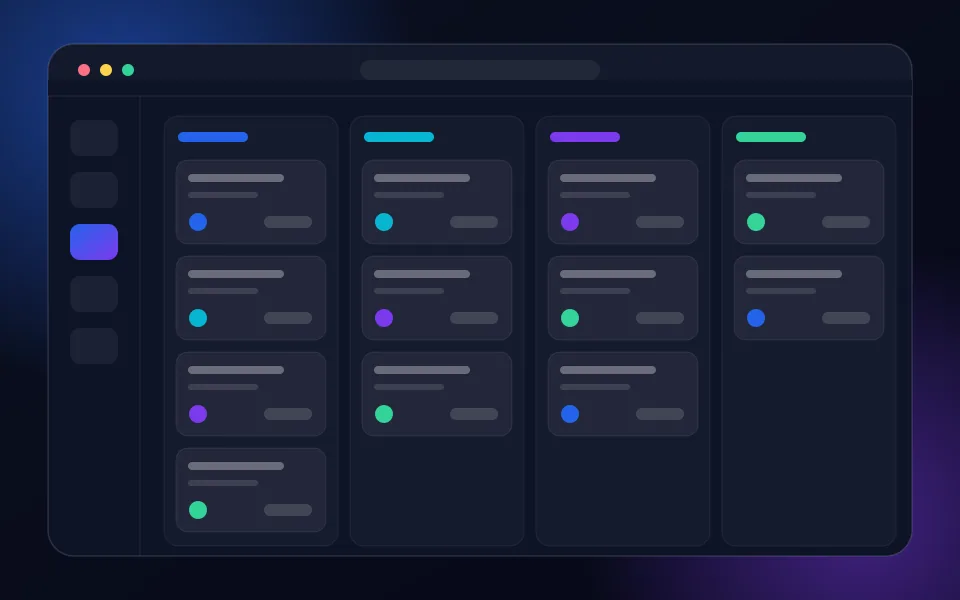 Demo de CRM SaasCloud con tablero kanban de oportunidades de venta